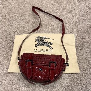 Burberry Burgundy Crossbody Bag